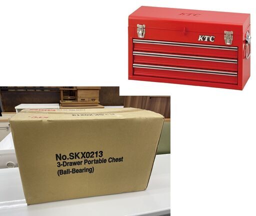 新品 KTC チェスト・ケース SKX0213 レッド （3段3引出し） ツールボックス ツールケース 札幌市手稲区