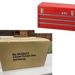 新品 KTC チェスト・ケース SKX0213 レッド （3段3...