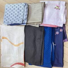 【受取先決定】着物　リメイク用　紬小紋7枚セット　素材様々の画像