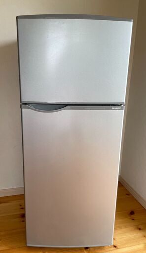 SHARP シャープ 118L 2ドア 冷凍冷蔵庫 SJ-H12B-S 2017年製 シルバー 動作品