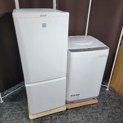 ?‍♂️h051031売約済み‼️お届け&設置は全て0円?‼️ホワイト家電セット✨三菱 × シャープ 家電セット