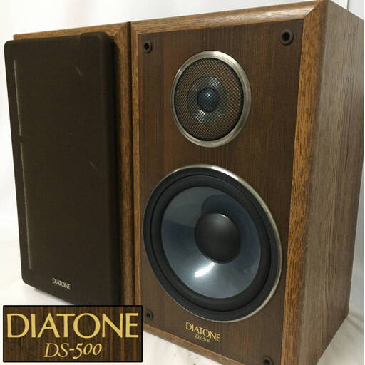 ut6/30 【音出し確認済み】DIATONE DS-500 2個セット スピーカー ペア ブックシェルフ型 音響機器 オーディオ機器 ダイアトーン ※現状品〇