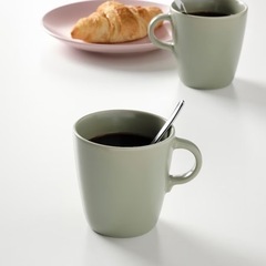 IKEA FÄRGKLAR イケア フェルグクラー マグカップ グリーンの画像