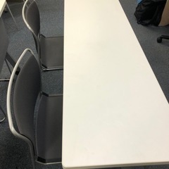 【引取り可能な方限定⠀】会議用長机と椅子のセット差し上げます。