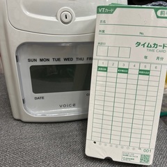 タイムレコーダーとタイムカード【訳あり】
