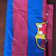 ☆ＦＣバルセロナ　フラッグ　約51ｃｍ✕約73ｃｍ　中古品　の画像