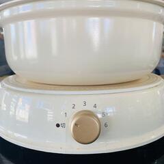 アイリスオーヤマ IHヒーター IHL-R14-C 2017年製 鍋セットの画像