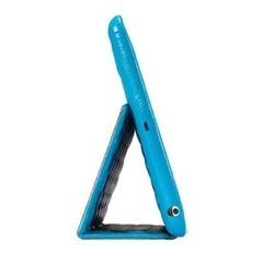 【新品未使用品】iPadmini レザーケース 本革/ブルーの画像