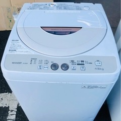 福岡市内配送無料　シャープ SHARP ES-GE45P-C [全自動洗濯機（4.5kg） ベージュ系]