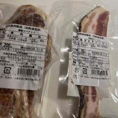 無添加ソーセージ、ベーコン、合計5点の画像