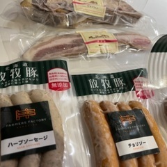 無添加ソーセージ、ベーコン、合計5点の画像