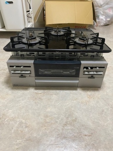 !!値下げ!!美品★未使用　Rinnai 都市ガス専用　テーブルガスコンロ