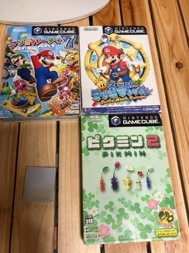 ニンテンドー ゲームキューブ 本体ソフトセット　メモリーカードとソフト3本付き