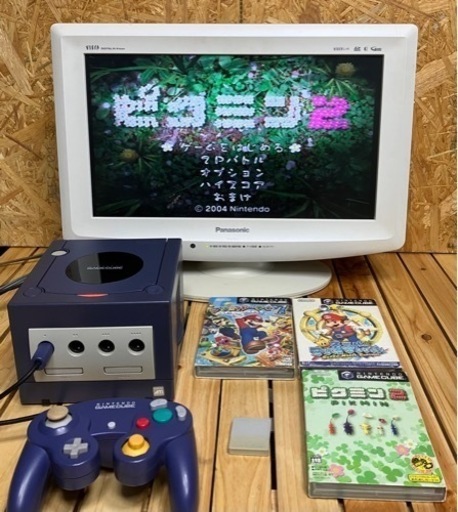 ニンテンドー ゲームキューブ 本体ソフトセット　メモリーカードとソフト3本付き