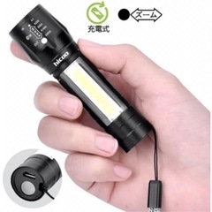 usb充電式 ミニ LED 懐中電灯 戦術懐中電灯 ハンディライ...