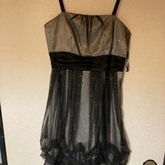 黒ラメパーティドレスボレロ付き8000→500の画像