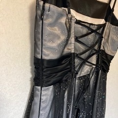 黒ラメパーティドレスボレロ付き8000→500の画像