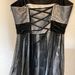 黒ラメパーティドレスボレロ付き8000→500の画像