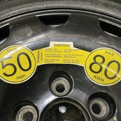 【PIRELLI SPARE TYRE T115/85R18 96M】夏タイヤ 1本【VOLVO 純正ホイール 18インチ 4J5HPCD108+50】スペアタイヤ　(VTG691)の画像