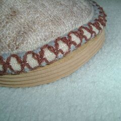 x4組セット 新品未使用 室内暖かファースリッパ ベージュ(25cm相当）の画像