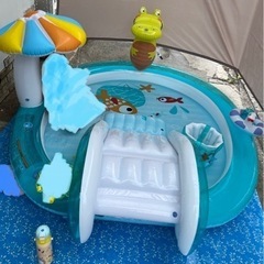すべり台付きプール　INTEX