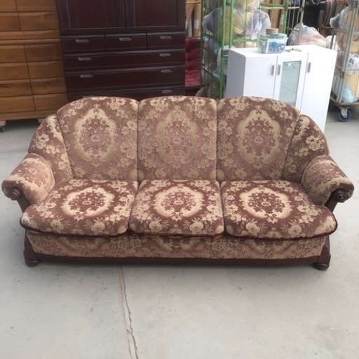 カリモク 金華山 3人掛けソファ 190cm×80cm×高さ80cm