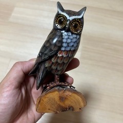フクロウ　置物　②