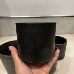塊根植物用　Black pot 5個セットの画像