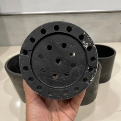 塊根植物用　Black pot 5個セットの画像