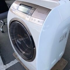 福岡市内配送無料　日立 HITACHI BD-V9700L-N [ビッグドラム ななめ型ドラム式洗濯乾燥機（10.0kg） 左開き 自動お掃除搭載 シャンパン]