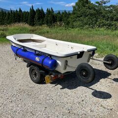 ホープボート☆HOPE　BOAT☆二重底 ダブルデッキ☆DS-115LW☆ドーリー フローター付き☆3人乗り☆2馬力ボート☆釣り☆11ft☆の画像