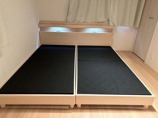 関家具 ベッドフレーム シングル2台