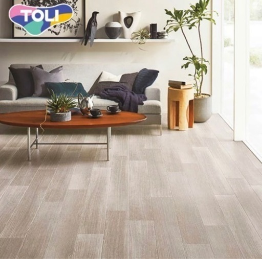 【クッションフロア】 木目 住宅用 182cm巾 1.8mm厚 東リ アッシュグレイン __cf9510