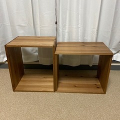 引取り先決定【Salyu】ウッドディスプレイラック 2個セットの画像