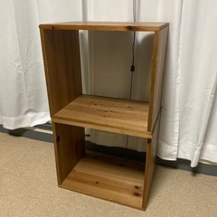 引取り先決定【Salyu】ウッドディスプレイラック 2個セット