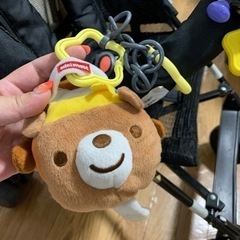 バギータイプベビーカー・おもちゃ、レインカバー付きの画像