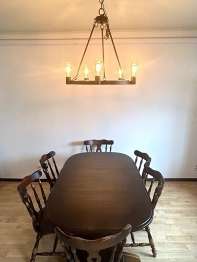 万代店　大光電機(DAIKO) LEDシャンデリア(ランプ付) LED アンティーク調照明