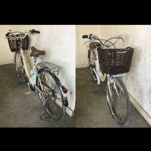 15□岐阜発　△Panasonic Lithium vivi DX/電動アシスト自転車/26インチ/3段変速/END63/アシスト走行確認/防犯有り/現状品　R5.7/31□a