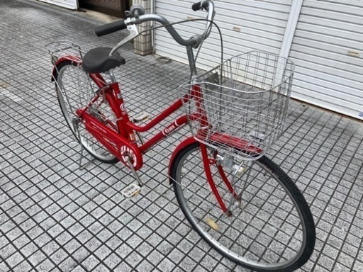 【27インチ自転車】変速なし　前後タイヤ、チューブ新品❗️鍵新品！スペアキーあり　若林自転車　浜大津店　SALE中❗️