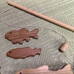 木製 釣り おもちゃの画像