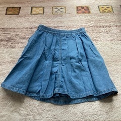 デニムミニスカート　インナーパンツ付の画像