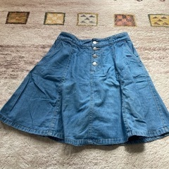 デニムミニスカート　インナーパンツ付