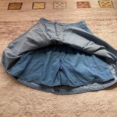 デニムミニスカート　インナーパンツ付の画像