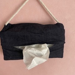 ハンドメイド/デニムbag &ティッシュケースの画像