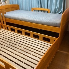 親子ベッド　木製の画像