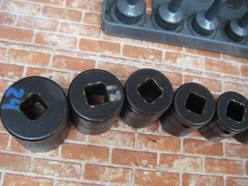 Snap-on スナップオン IMFML8-24 ソケット 8-19ｍｍ 21.24ｍｍ 14個セット 中古品 【ハンズクラフト宜野湾店】
