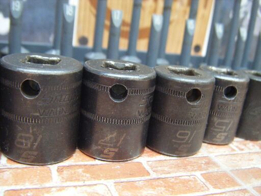Snap-on スナップオン IMFML8-24 ソケット 8-19ｍｍ 21.24ｍｍ 14個セット 中古品 【ハンズクラフト宜野湾店】