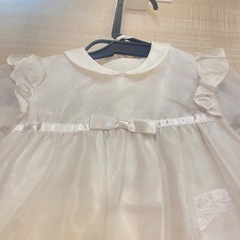 お宮参り　ベビードレス　帽子付きの画像