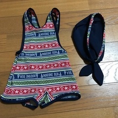 ベビー　水着　帽子つき　80cmの画像