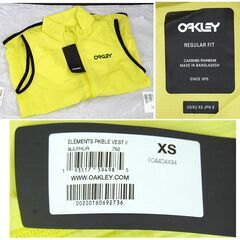 タグ付き 未使用品 オークリー ベスト サイズXS/S メンズ OAKLEY ELEMENTS PKBLE VEST Ⅱ アウトドア ゴルフ ランニング 軽量 撥水ベスト 札幌市 清田区 平岡の画像